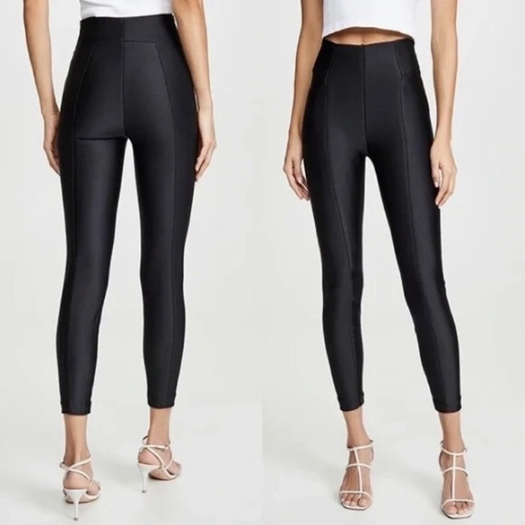 Good American High Shine Boss Skinny High Rise Strch Black Pant NWT Size (2) Med - Picture 2 of 16